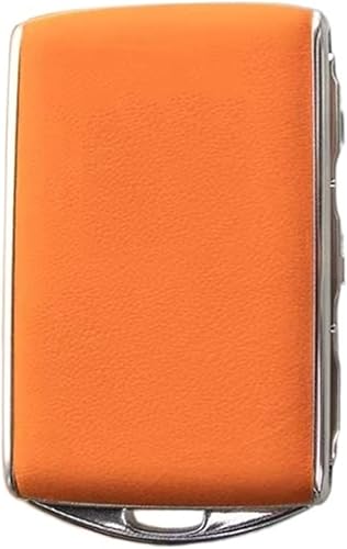 ABEYS Llave compatible con Volv-O XC90 S90 S60 XC60 XC40 V60 V90 Carcasa de modificación de llave de coche Color Nappa Hermes naranja
