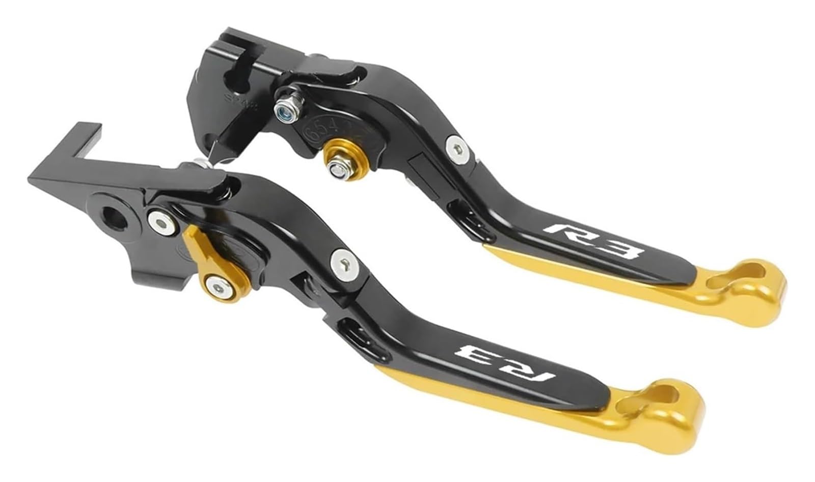 ASDGHJF for Yamaha YZF R3 YZFR3 2015-2022 Motorcycle CNC Adjustable Folding Brake Clutch Levers Handle