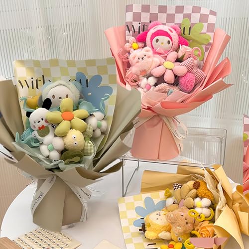 Image of Plush Bouquet Bouquet Gift Cute Plush Gift Popular Gift Birthday Gift for Friends Children's Anniversary Mother's Day Wedding Entrance Ceremony Graduation Celebration Teacher's Day Recital Present