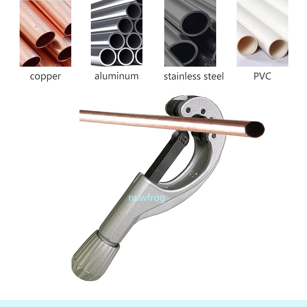 Tubing and Pipe Cutter 1/4 to 2-5/8 Inch with Extra Blade for Pipe Copper Thin Stainless Steel Tube