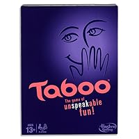 Hasbro Taboo Classic Board Games,Black, Purple
