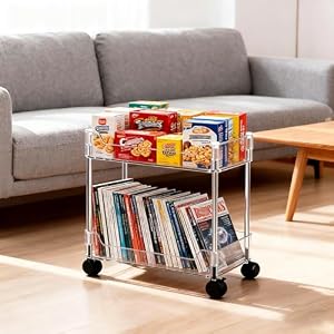 Betoveren 2-Etagen Rollwagen Transparent