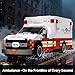 Ambulance Building Set, Emergency Rescue Vehicle Model Kit, Collectible Display Model for Adults & Teens 14+, Compatible with Lego Ambulance Set, 660 PCS