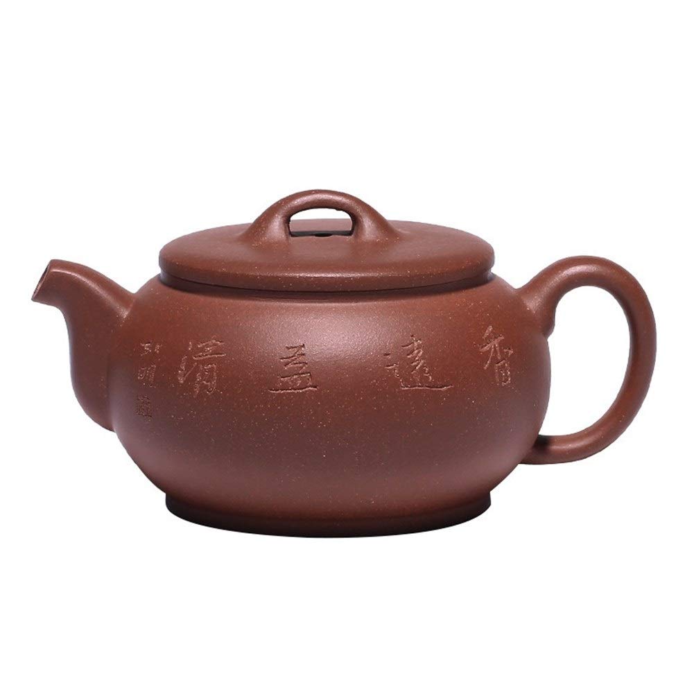 ZHOUYUFAN Teapot Original Mine Descending Slope mud Famous teapot Zijing Pot Pure Hand-Made Drum Health Pot (Color : Downhill mud)