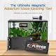 FL!PPER Flipper Cleaner Float,2-in-1 schwimmender magnetischer Aquarium-Glasreiniger,Fisch Tank Algenreiniger,Scrubber & Scraper Aquarium Reinigungswerkzeuge,Schwimmender Fisch Tank Reiniger Nano