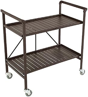 Cosco Indoor/Outdoor Serving Cart, Folding, Brown