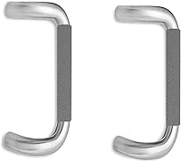 Vista 8 de Cubierta para manijas de puerta comerciales comerciales; no más manijas de puerta calientes (paquete de 2) color negro