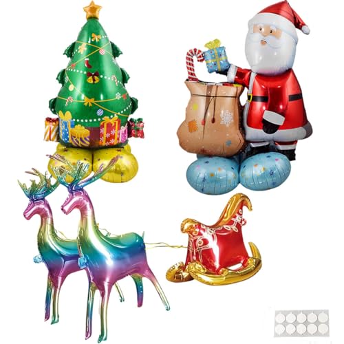 MUTCHOW �N���X�}�X �o���[�� ���� ���D �傫�� ����t�� �T���^�N���[�X �o���[�� �A���~ �p�[�e�B�[�O�b�Y �C�x���g �f�R���[�V�����p���� ���� �X�� �ƒ�p �w���� �����Ձi5�Z�b�g �T���^ �G���N ���� �N���X�}�X�c���[�j