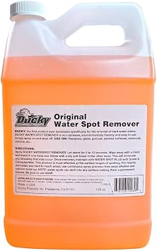 DUCKY PRODUCTS Original Water Spot Remover Spray for Boat, Car, Motorcycle & RV Exterior Detailing, 128 oz