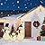 VELTENOVAIRE 62"/60"/35" Large 3D Pop-Up Snowman Set, Lighted Snowman Family Outdoor Christmas Decor with 250 Warm White LEDs, Ground Stakes, Holiday Lawn Yard Garden Decorations, Set of 3