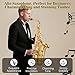 Professional Eb Alto Saxophone Beginner Kit: Complete Student Set with Hard Case, Mouthpiece, Cleaning Kit (Rod/Cloth/Gloves), Ready for Band Class & Practice
