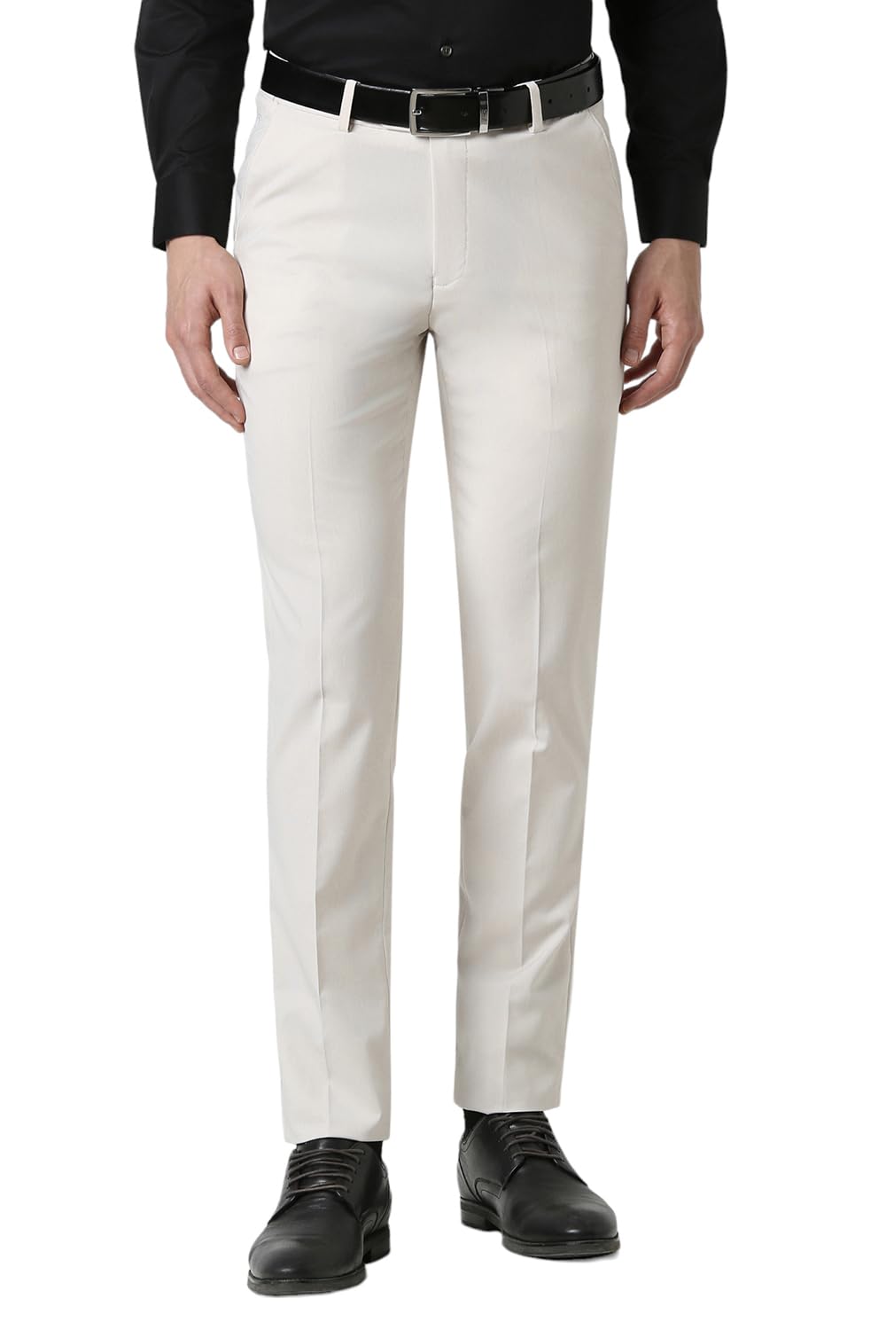 peter england Men's Mid Rise Slim Work Utility Pants-picture-30