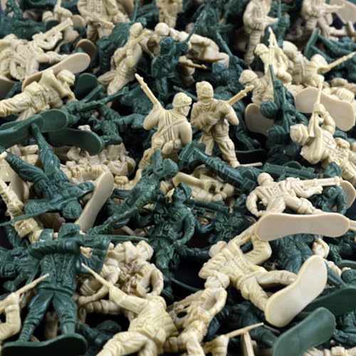 Image of Plastic Soldier Army Toys for Kids 65PCs Warrior Fighter Army Figure Set for Children Militery Army Base Camp Toy for Boys & Girls Battlefield Playset Decor & Education Toys for 3+ Year Old