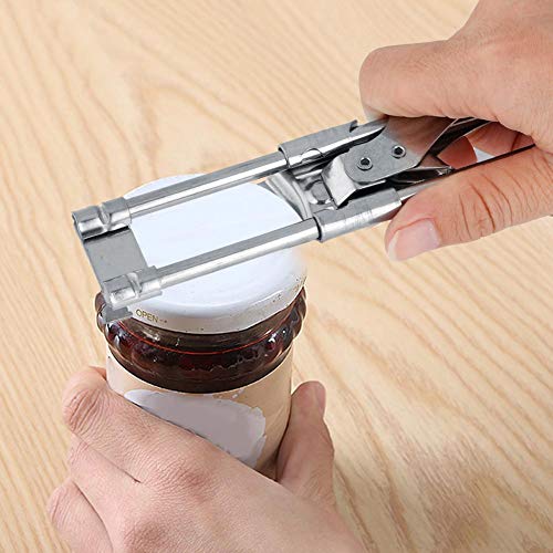 Jar Opener Adjustable Stainless Steel Can Openers Manual Bottle Lids Off Cover Remover Tin Gripper Easily Opens #TOP3