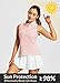 baleaf Women's Golf Shirts Tank Tops Sleeveless Tennis Polo Racerback with Collar Athletic Tanks Quick Dry-Pink-XS