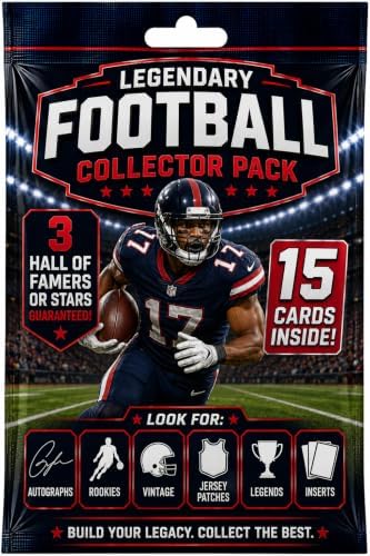 Football Card Legends Pack – 15 Cards Inside | 3 Guaranteed Hall of Famers or Stars | Look for Rookies, Patches, and Autographs for Collectors image 3