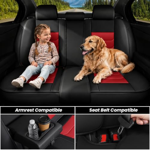 Image of for GMC Terrain 2010-2025 Seat Covers 5P (Black /Red)
