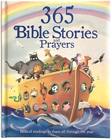 365 Bible Stories and Prayers Padded Treasury - Gift for Easter, Christmas, Communions, Baptism, Birthdays