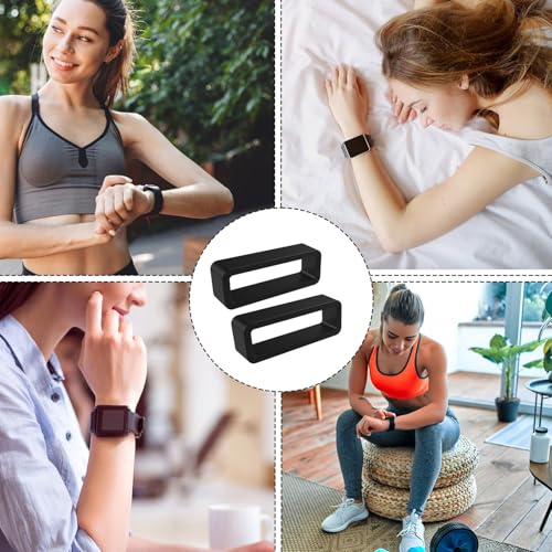 Reemplazo De La Hebilla De La Férula, Correa De Subir En Traje | Organizador De Silicona Y Anillo De Ajuste Para Smartwatch Con Protección De Choques De Dos Vías Y Cierre Seguro, Se référer à la - imagen 4