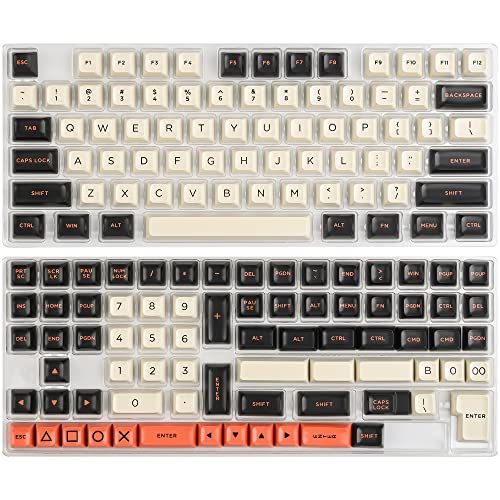 Guffercty kred 150 Keys ASA Keycap PBT Double-Shot Custom Keycaps Set with 6.25u and Split Spacebar for ANSI & ISO Layout MX Switches Mechanical Keyboard (ASA-Carbon) by Guffercty kred - Image 5
