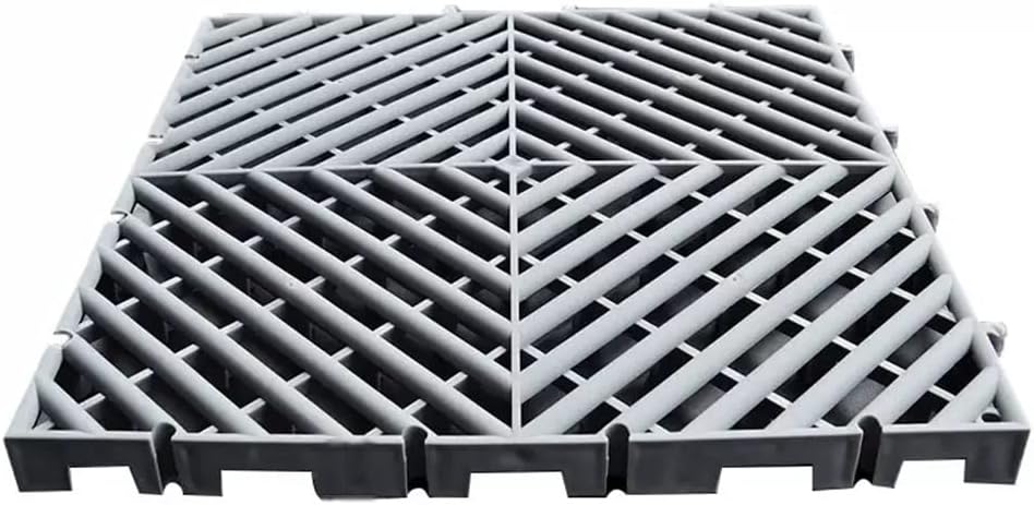 Plastic Pallets Storage Commodity Goods Pad Waterproof Non Slip Isolation Board for Car Beauty Easy to Clean and Available in 3/5/6cm Height Gray Color 40x40x3cm Size