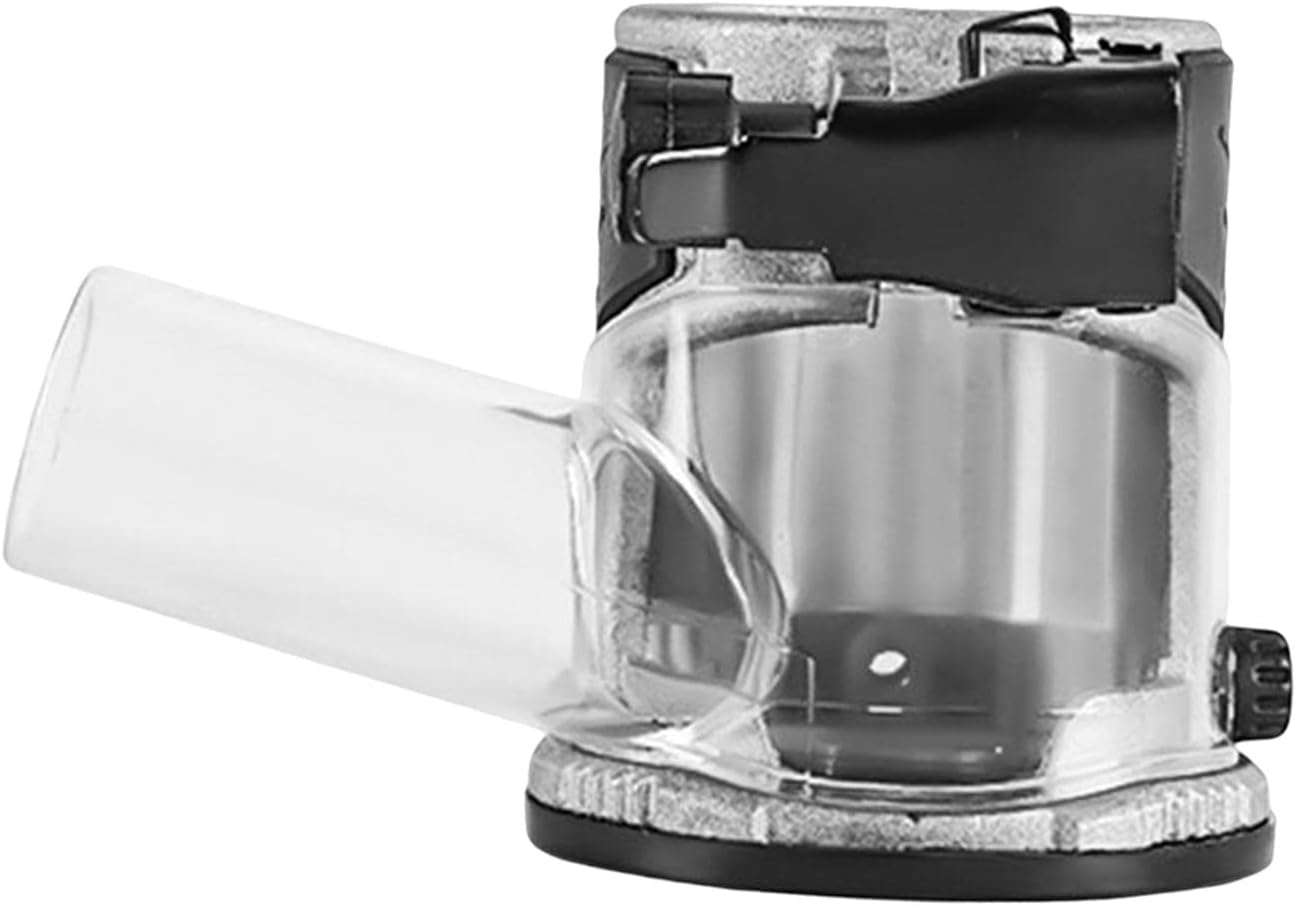 ECOMISTIQ® Transparent Wood Trimmer Router Base Dust Cover for Routing Edging Projects|Drill Tool Kits|Power Tools|Power & Hand Tools|Home Improvement