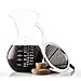Apace Living Cafetera De Goteo Pour Over Filtro, Tapón De Corcho Y Cuchara Medidora - Elegante Cafetera Manual con Jarra De Vidrio y Filtro De Acero Inoxidable (1500 ML)
