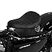 Produktbild Solo Sitz mit Grundplatte Craftride SG11 schwarz für Harley Davidson Dyna Fat Bob/Street Bob/Switchback/Wide Glide/Low Rider/S, Cross Bones, Dyna Super Glide/Custom/Sport/T-Sport