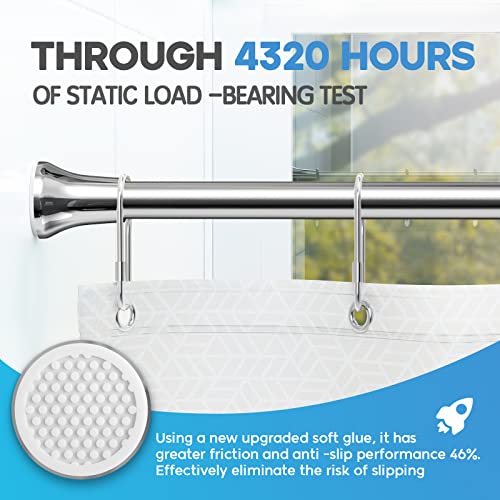 Shower Curtain Rod Tension, 3672 Inches Adjustable