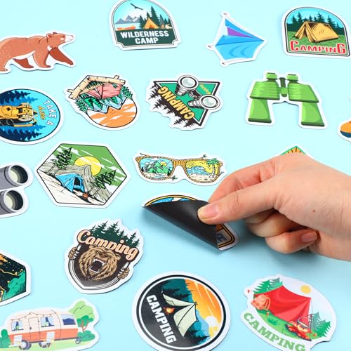 48 imanes decorativos para camping Relaxweex miniatura 3