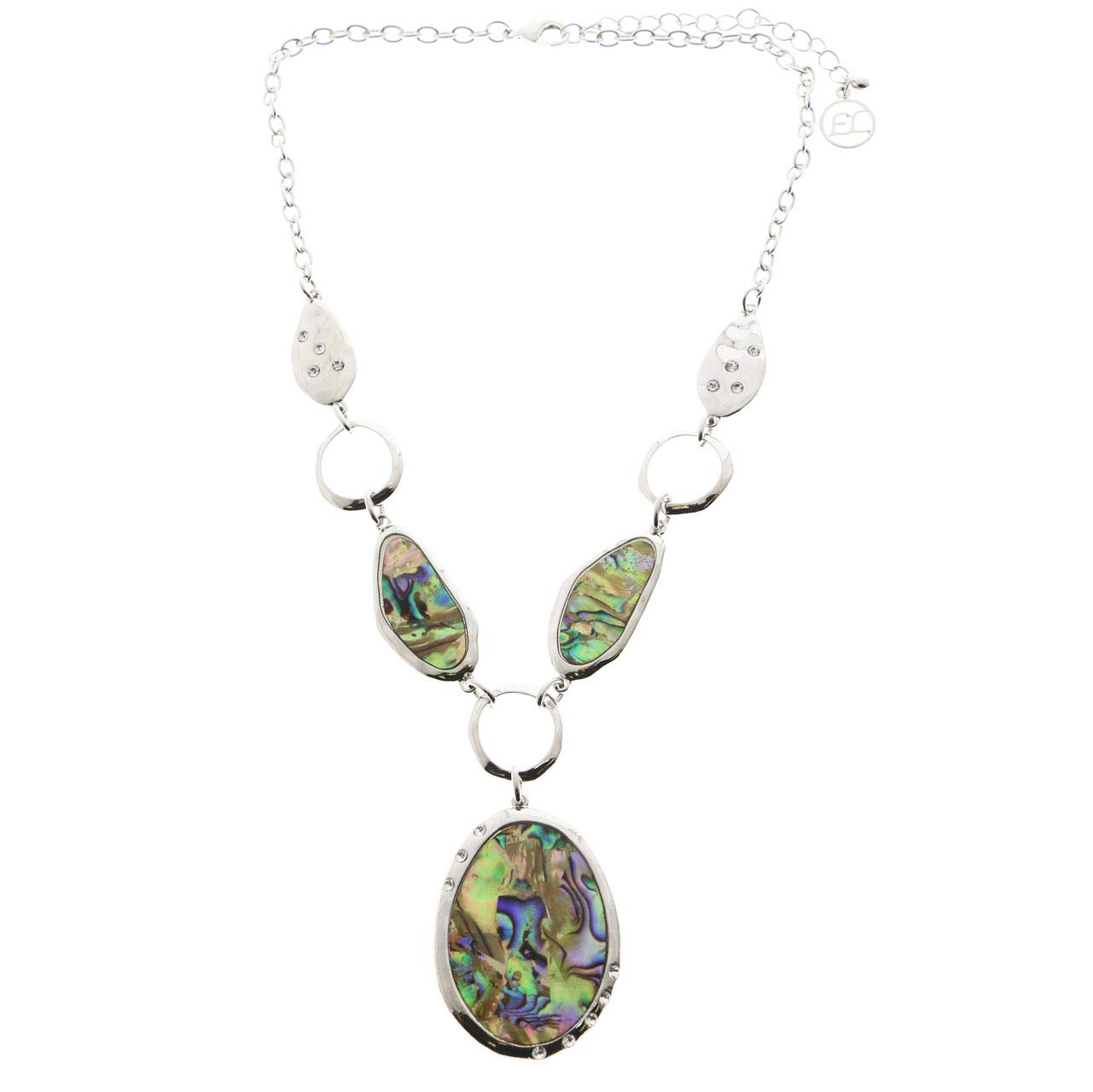 Erica Lyons Crystal Statement-Necklace Silver-Tone/Multicolor