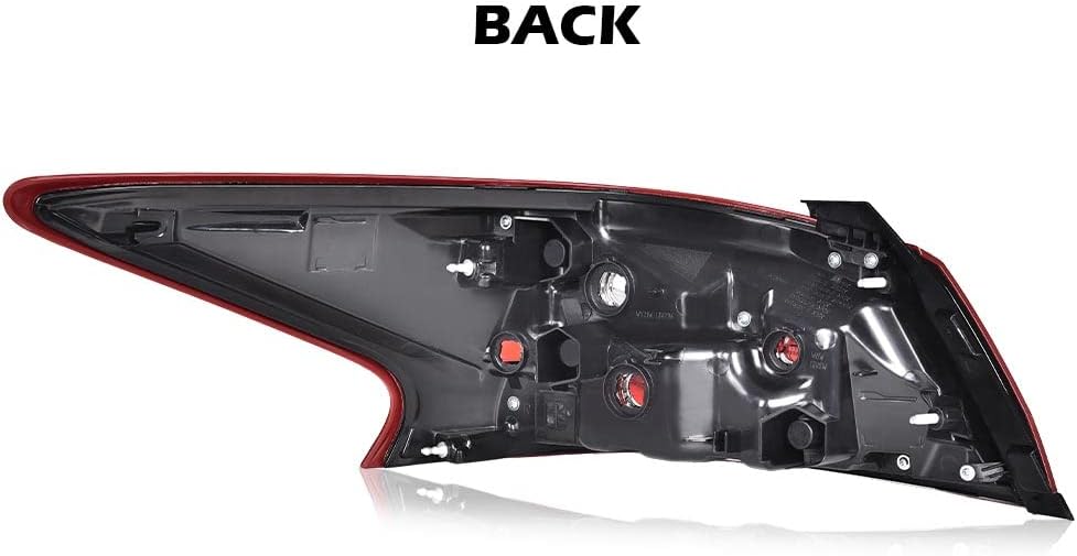PIT66 Tail Light, Compatible with 16-18 Nissan Altima Tail Lamp Right Rear Lamp Assembly Tail Lights Taillight Luz Trasera