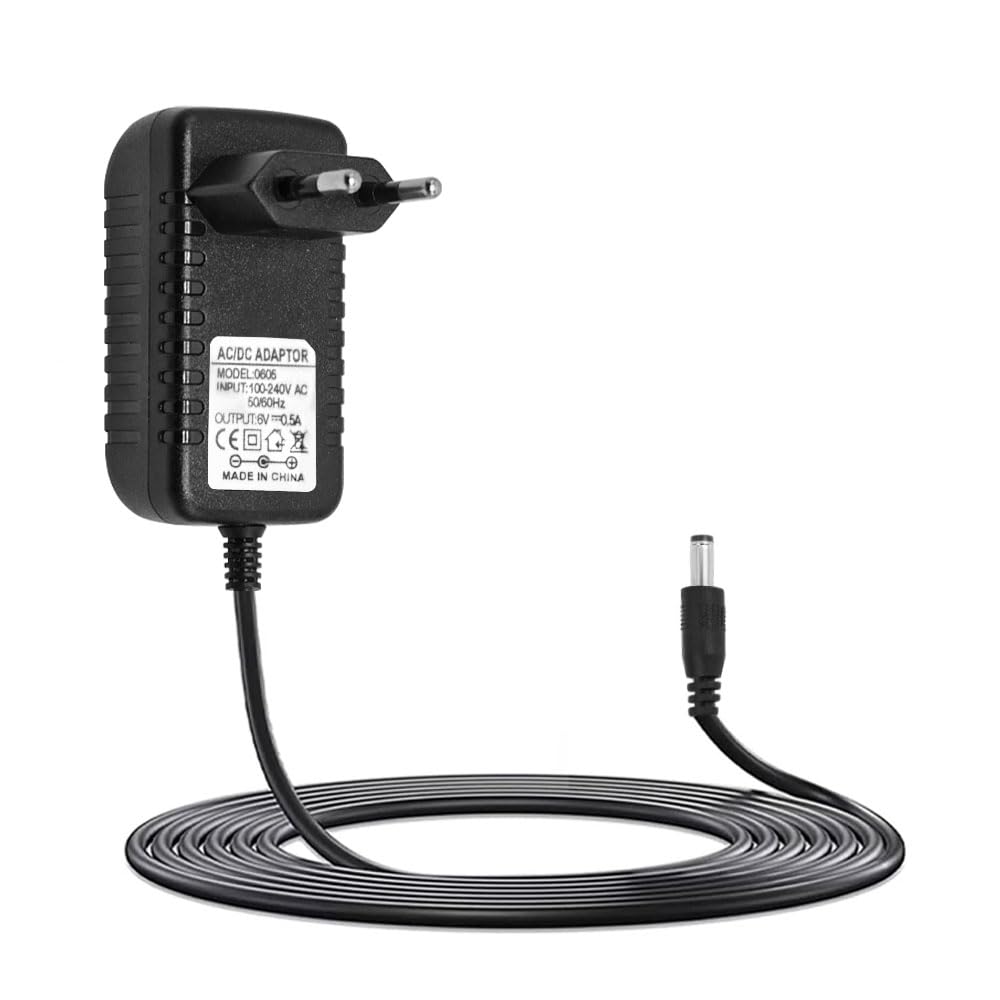 Cable de carga de 6 V 0,5 A, cargador de 500 mA para niños coches eléctricos, motocicletas eléctricas, motocicletas infantiles, coches deslizantes, quads, coches deportivos y otros
