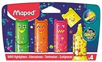 Maped 743602 Pixel Highlighters (Pack of 4)