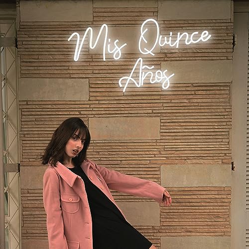 Image of Mis Quince Anos Neon Sign LED Light Up Signs for Party Wall Decor