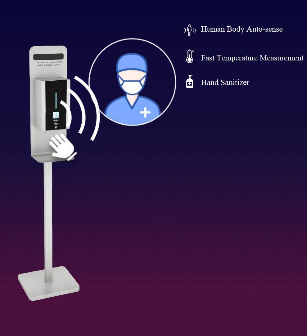 Thermometer • Sanitizer Kiosk