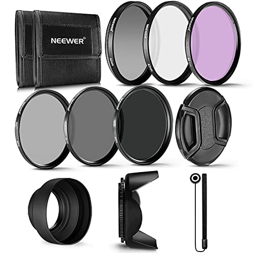 Neewer Filtros Profesionales de Lente UV CPL FLD y Densidad Neutra(ND2, ND4, ND8), Accesorios Kit para Pentax (K-30 K-50 K-5 K-5) y Sony Alpha...