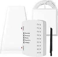 Amplificador de celular para casa, até 6200 pés quadrados, amplificador de sinal de celular com 2 antenas internas para banda 66/2/4/5/12/17/13/25, Boost 4G 5G LTE para todas as operadoras dos EUA