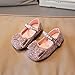 Fashion Autumn Girls Casual Shoes Rhinestone Sequin Bow Buckle Dress Shoes Dance Shoes Cute Shoes (Pink, 10.5-11 Years)