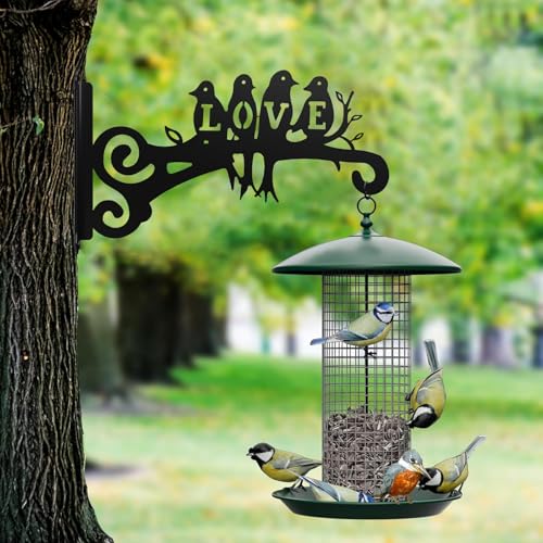 Support Panier Fleurs Métal Anti Chute Crochet Mangeoires Oiseaux C - 7
