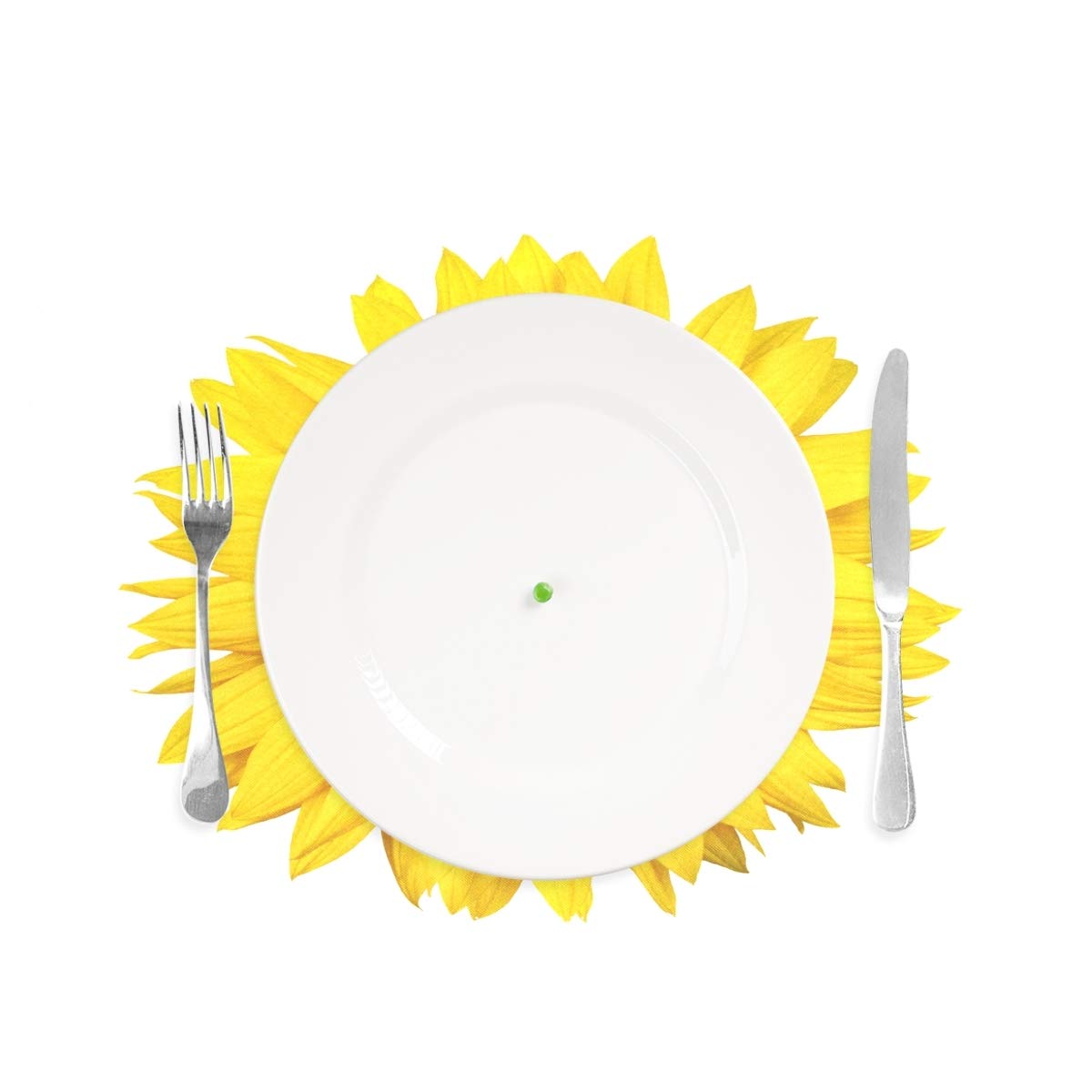 visesunny Manteles individuales para decoración de escritorio, juego de 6 manteles individuales antideslizantes y resistentes al calor para comedor, hogar, cocina, interior, 12 x 18 pulgadas