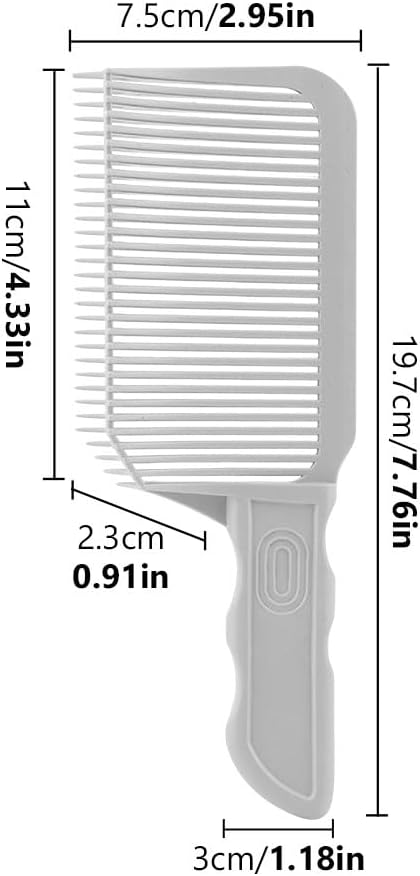 Saycker 2PCS Barber Gradient Positioning Combs, Ergonomic Barber Fade Combs