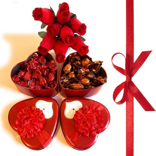 San Valentín 2024 Corazón de chocolate - Ramo de rosas de madera ...