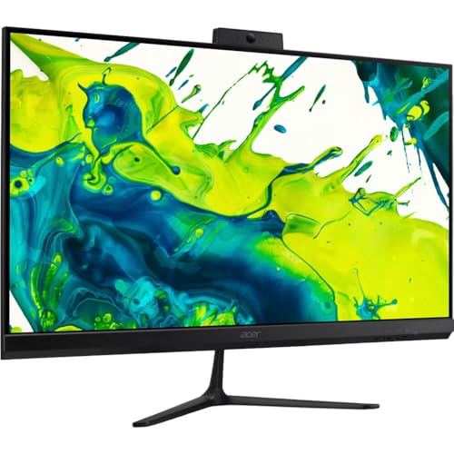 Image of acer Aspire C27 27 Inch All in One Desktop Ryzen 5 7430U 16GB RAM 512GB SSD FHD IPS 120Hz WiFi 6E Bluetooth Webcam Windows 11 Bundle Antivirus Mouse Pad Screen Cleaner 24 Month CPS Warranty