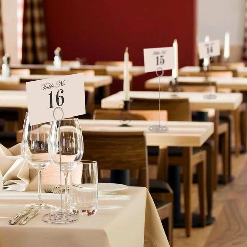 Confezione da 15 porta segnaposto 8,75 pollici di altezza, portafoto tavolo, promemoria for menù, feste laurea