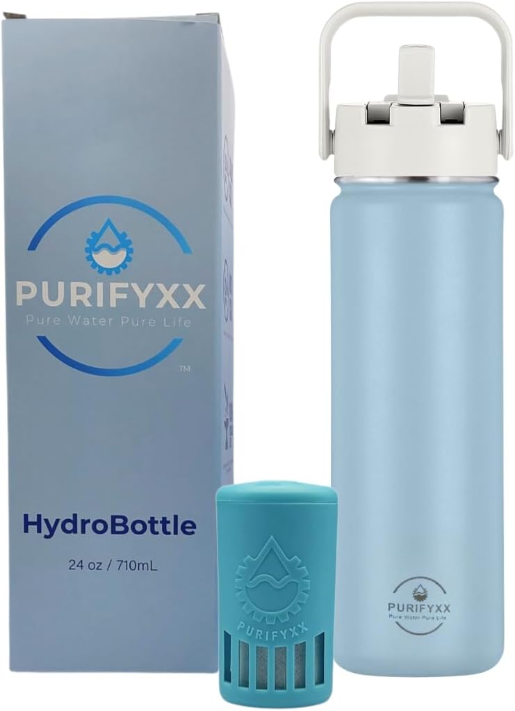 Filtered Stainless Steel Water Bottle 24 oz | Eco-Friendly & BPA-Free Filtered Stainless Steel Water Bottle 24 oz | Eco-Friendly & BPA-Free