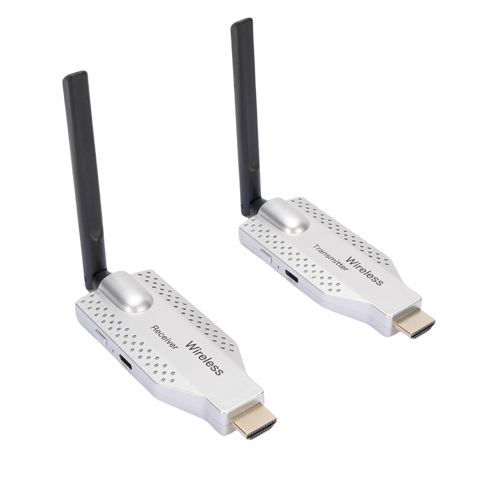 Fabater Bezprzewodowy Nadajnik i Odbiornik Wyświetlacza HD z Multimedialnym Przedłużaczem 1080P HD do Audytoriów, Transfer na Duże Odległości, Funkcja Plug and Play w Dużych Salach Konferencyjnych