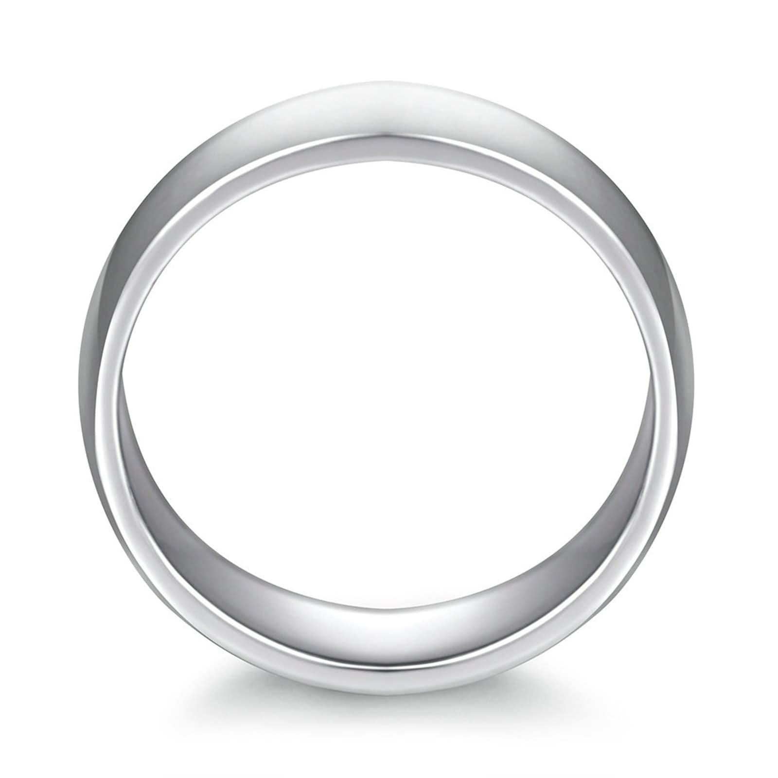 Eheringe Damen, Silberschmuck-Set für Damen, klassisches poliertes Sterlingsilber zum Valentinstag