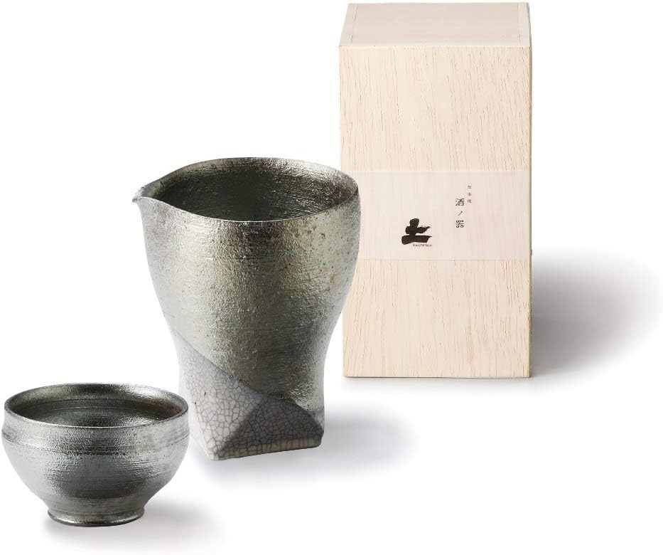 Shigaraki Ware MR-3-3001B Hechimon Gui Cup, Gold Sho