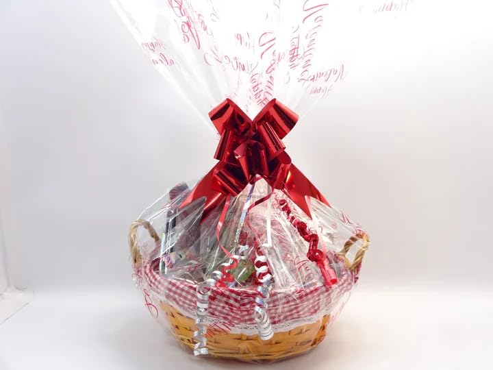Cadeau de Saint-Valentin avec rose rouge, 25 pièces, parfum, bougie parfumée et maquillage, cadeau de beauté de luxe, panier de Saint-Valentin pour elle, cadeau prêt à l'emploi.